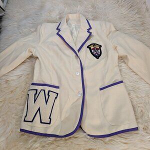 Women's Beige Sorority Three-Button Long Sleeve Uniform Blazer